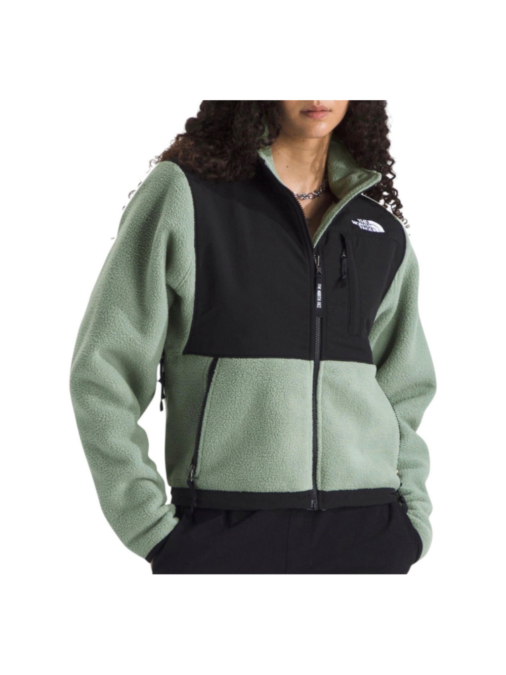 The North Face Retro Denali Jacket Women’s Medium Slate Moss Green Black NWT